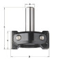 Porte-outils CN multipente - D : 85 - D max 45° : 102 - l : 39.5 - A : 0°-45° - 0°+90° - L : 92 - S : 20 - Rotation : DROITE