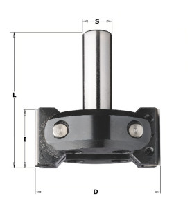 Vente de Porte-outils CN multipente - D : 85 - D max 45° : 102 - l : 39.5 - A : 0°-45° - 0°+90° - L : 92 - S : 20 - Rotation : D