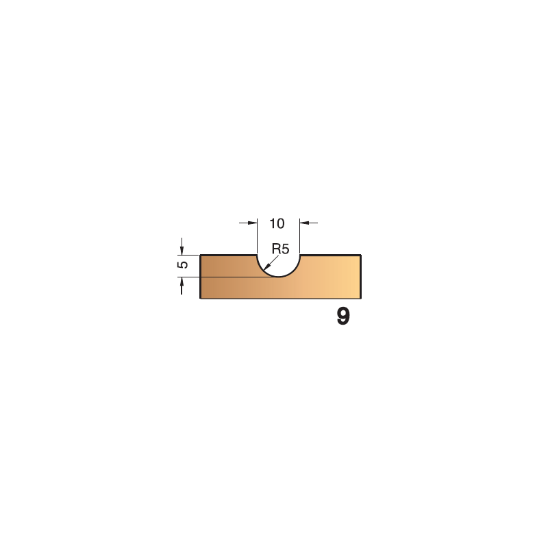 Plaquette Pour P.O 403.1215.00 Profil N° 9 ref 20.1215.09 Leman