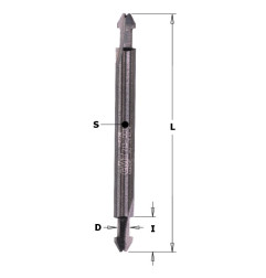 Fraise à défoncer pour joints de portes et fenêtres - D : 3.5 - l : 8 - L : 70 - S : 6 - Rotation : DROITE