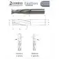 Meche Hm Massif D6X22X60 Z2 Finition Droite Pos ref 7020.0622.00 Leman