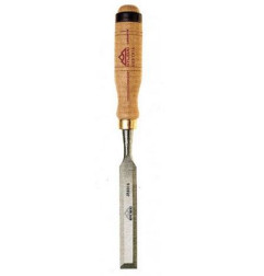 Ciseau menuisiers, manche hêtre blanc 18 mm