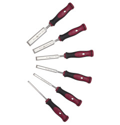 Série de ciseaux, manche en bimatière     6 pcs