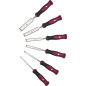 Série de ciseaux, manche en bimatière 6 pcs