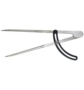 Compas droit, avec arc 250 mm