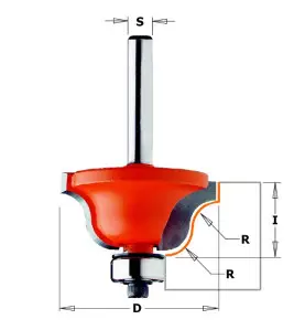 Vente de Fraises pour moulures décoratives - R : 4 - D : 28.7 - l : 11.5 - S : 6 - Rotation : DROITE CMT, numéro 2887 / cmt_7402