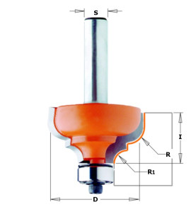 Vente de Fraises pour moulures décoratives avec feuillure - R : 6.4-4.8 - D : 35 - l : 18.5 - S : 6 - Rotation : DROITE CMT, num