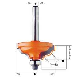 Vente de Fraises pour moulures décoratives avec feuillure - R : 4.8-3.6 - D : 34.2 - l : 13 - S : 6 - Rotation : DROITE CMT, num
