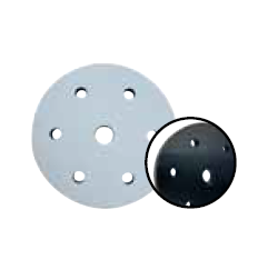 Pad double face 210mm perforé 7 trous .