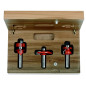 Coffrets de 3 fraises pour portes - (3 HW pz.) - S : 12.7 - Rotation : DROITE