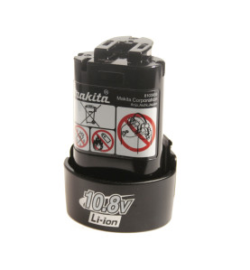Vente de Batterie bl1013liion 10,8v1,3a acc.makita, numéro 21600 / makita-accessoires_194550-6 à 45,56 €HT soit 54,67 €TTC. 