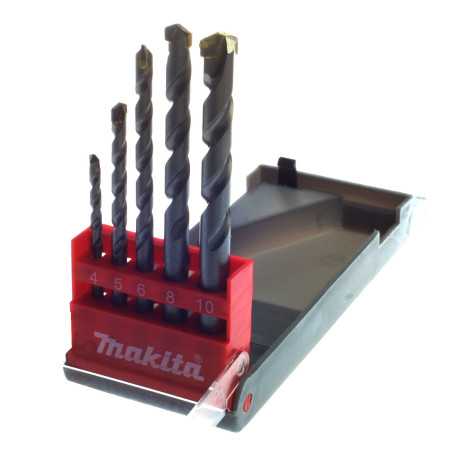 Vente de Coffret de forets(4,5,6,8,10) acc.makita, numéro 22151 / makita-accessoires_D-05175 à 9,36 €HT soit 11,23 €TTC. 