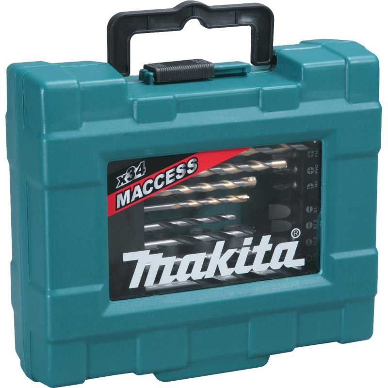 COFFRET MAKITA ENSEMBLE ACCESSOIRES 34 PIÈCES MACCESS -D