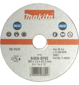 Vente de Meule talu 115x22x1,5 (10pcs) acc.makita, numéro 22320 / makita-accessoires_P-40010-10 à 23,84 €HT soit 28,61 €TTC. 