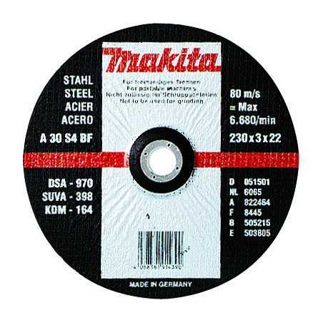 Vente de Cuitting wheel metal100x2,5x16 acc.makita, numéro 22343 / makita-accessoires_724115-6 à 0,89 €HT soit 1,07 €TTC. 