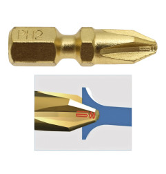 Vente de Embout pour bois ph2-25 2pcs acc.makita, numéro 22538 / makita-accessoires_B-28488 à 4,68 €HT soit 5,61 €TTC. 