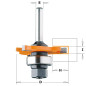Fraise disque pour rainurage 3 coupes carbure +arbre queue 6.35mm i1.6 mm réf 82231611a