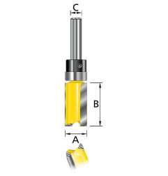 Vente de Fraise a affl/rlt l19 d16 q8 acc.makita, numéro 23263 / makita-accessoires_D-10540 à 29,97 €HT soit 35,96 €TTC. 