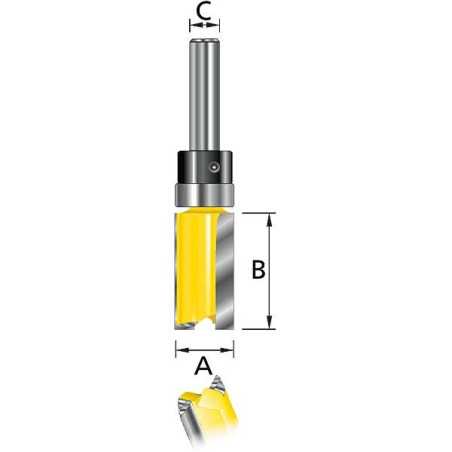 Vente de Fraise a affl/rlt l25.4 d22 q8 acc.makita, numéro 23265 / makita-accessoires_D-10562 à 38,32 €HT soit 45,98 €TTC. 