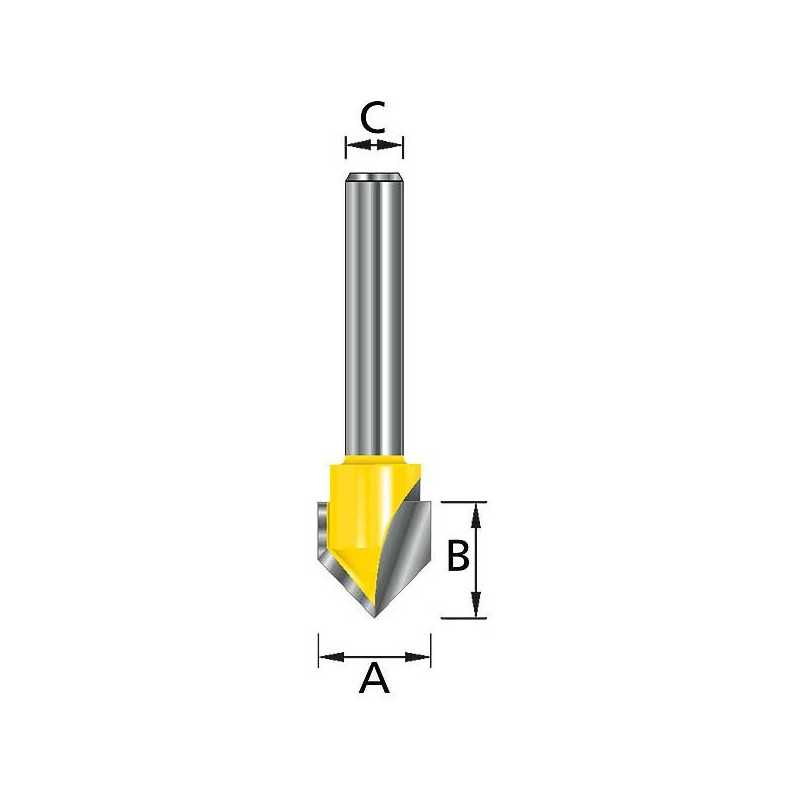 Fraise chanf/affl angle 45 q8