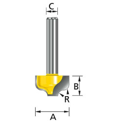 Fraise a profiler d12.7 q8