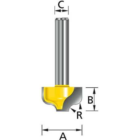 Fraise a profiler d12.7 q8