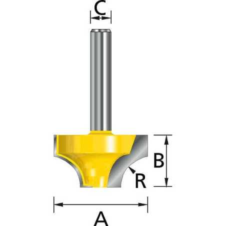 Vente de Fraise 1/4 rond 6-q12 acc.makita, numéro 23281 / makita-accessoires_793070-3 à 93,57 €HT soit 112,29 €TTC. 