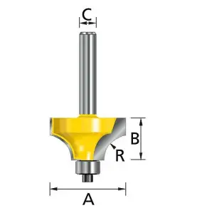 Vente de Fraise 1/4 rond prof/d76.2 q12 acc.makita, numéro 23304 / makita-accessoires_D-11396 à 132,56 €HT soit 159,07 €TTC. 