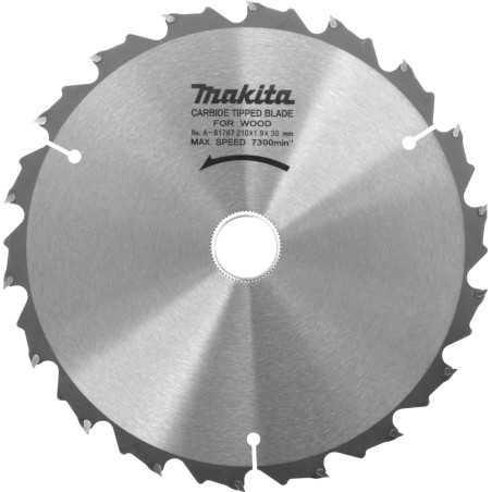 Vente de Lame carb 210-25(30)-18d bois acc.makita, numéro 23837 / makita-accessoires_A-81767 à 45,56 €HT soit 54,67 €TTC. 