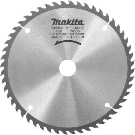 Vente de Lame carbure 165-20 52d 5621rd acc.makita, numéro 24012 / makita-accessoires_A-85204 à 45,56 €HT soit 54,67 €TTC. 