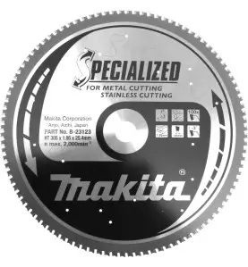 Vente de Lame carb 305-100d inox lc1230 acc.makita, numéro 24034 / makita-accessoires_B-23123 à 365,82 €HT soit 438,98 €TTC. 
