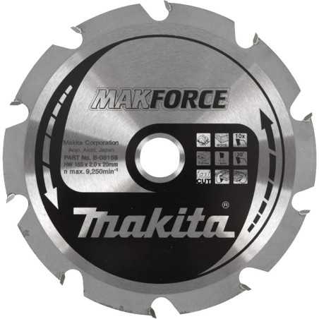Vente de Lame carbure 165-20-10d acc.makita, numéro 24051 / makita-accessoires_B-08159 à 29,97 €HT soit 35,96 €TTC. 
