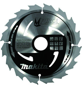 Vente de Lame carb 185-30-16d m-force acc.makita, numéro 24056 / makita-accessoires_B-07945 à 43,46 €HT soit 52,15 €TTC. 