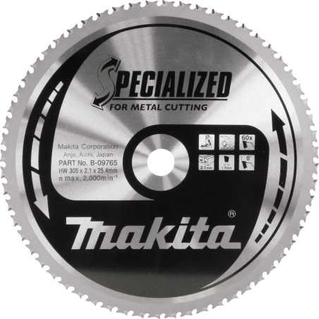 Vente de Lame carbure 305-25,4-60d acc.makita, numéro 24086 / makita-accessoires_B-09765 à 165,98 €HT soit 199,17 €TTC. 