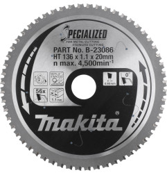 Vente de Lame carb 185-56d metaux 4131 acc.makita, numéro 24094 / makita-accessoires_B-23363 à 110,28 €HT soit 132,34 €TTC. 