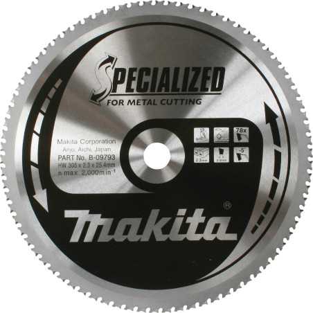 Vente de Lame carbure 305 acier fin acc.makita, numéro 24095 / makita-accessoires_B-09793 à 221,68 €HT soit 266,01 €TTC. 