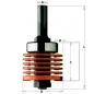 Fraises professionnelles pour joints collés - T1 : 12.7-36 - D : 47.6 - H : 5.5 - L : 97 - S : 12 - Rotation : DROITE