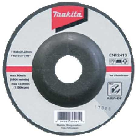 Vente de Meule alu 125x6 a36n 2g acc.makita, numéro 24326 / makita-accessoires_B-17653 à 2,78 €HT soit 3,34 €TTC. 