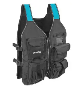 Vente de Veste porte outils acc.makita, numéro 25321 / makita-accessoires_P-72089 à 73,01 €HT soit 87,61 €TTC. 