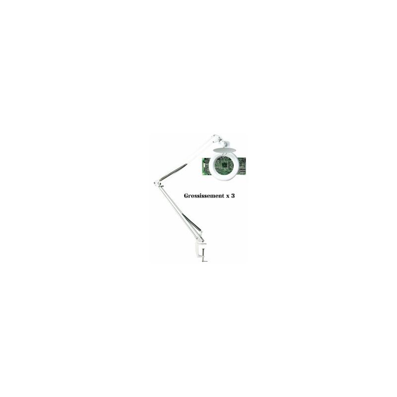 Lampe loupe LED Hegner + support