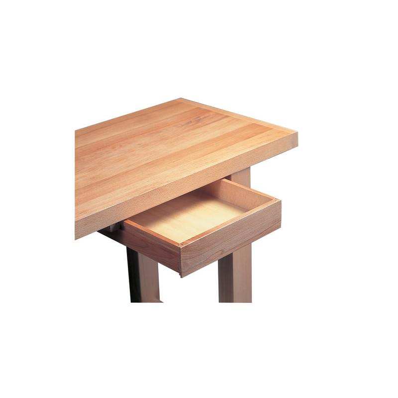 Tiroir bois Hauteur 110mm (Lg340*Prof380 + 2 Coulisses) Option d'établi / Vendu uniquement avec un établi