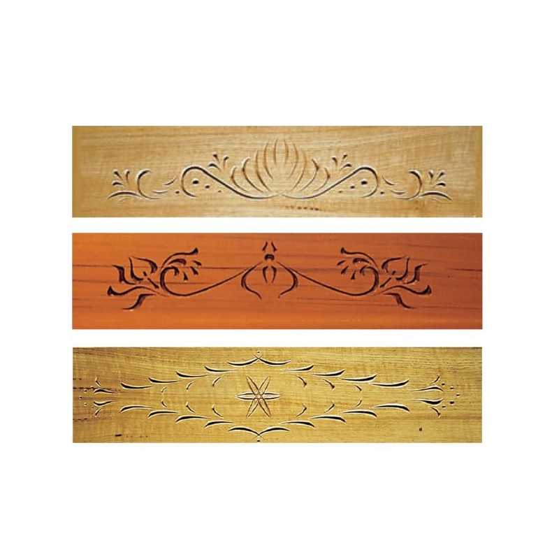 Système de défonceuse 3D Carver - Dessins pour balustrades et panneaux - Encadrement - Dimensions :