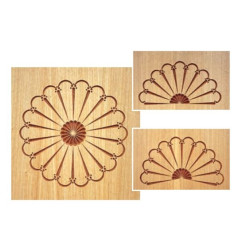 Système de défonceuse 3D Carver - Dessins de rosettes - Encadrement - Dimensions :