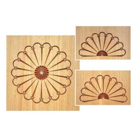 Vente de Système de défonceuse 3D Carver - Dessins de rosettes - Encadrement - Dimensions : CMT, numéro 3710 / cmt_RCS-007 à 15,