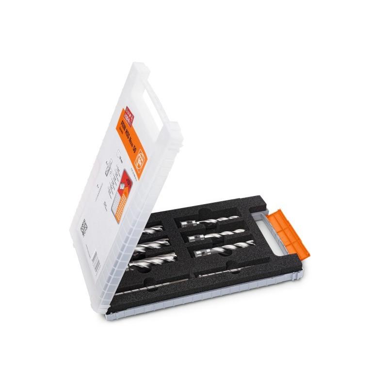 Set d’accessoires - Best of cutters HSS Nova 25 Weldon 3/4" - Ø12, 14, 16, 18, 20, 22x25mm Référence 63134999061 Fein Set d’accessoires - Best of cutters HSS Nova 25 Weldon 3/4" - Ø12, 14, 16, 18, 20, 22x25mm Référence 63134999061 Fein