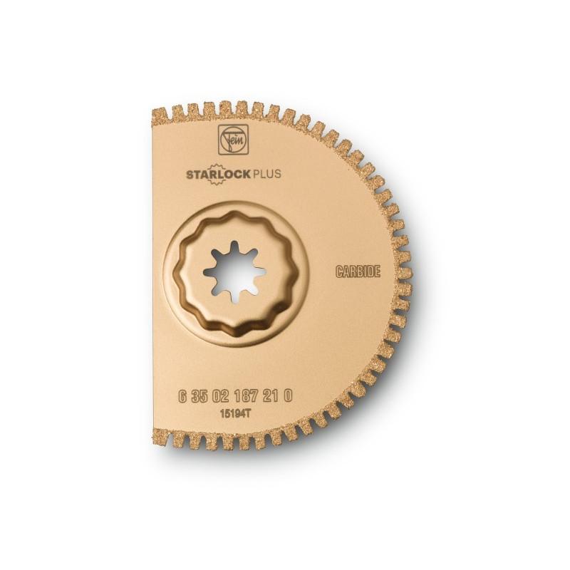 Lame segment à concrétion carbure avec denture ouverte StarlockPlus Ø90x1.2mm Référence 63502187210 Fein Lame segment à concrétion carbure avec denture ouverte StarlockPlus Ø90x1.2mm Référence 63502187210 Fein