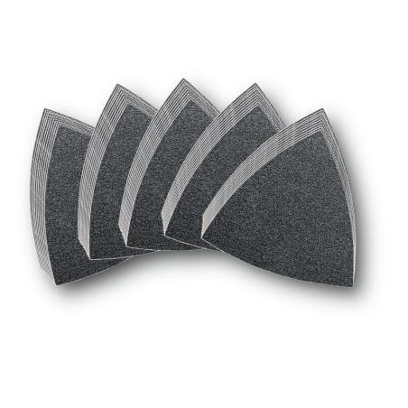 Vente de Set de feuilles abrasives triangulaires - 10 x Grain 60, 80, 120, 180, 240 - Pack de 50 Référence 63717082033 Fein Fein