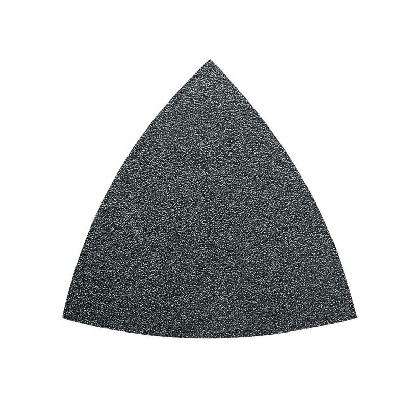 Feuille abrasive triangulaire - Grain 240 - Pack de 5 Référence 63717090046 Fein Feuille abrasive triangulaire - Grain 240 - Pack de 5 Référence 63717090046 Fein
