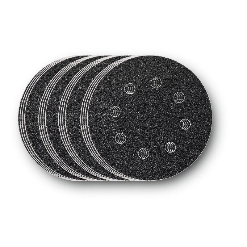 Set de feuilles abrasives Ø115mm - 4x Grain 40, 80, 120, 180 - Pack de 16 Référence 63717227010 Fein Set de feuilles abrasives Ø115mm - 4x Grain 40, 80, 120, 180 - Pack de 16 Référence 63717227010 Fein