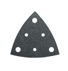 Feuille abrasive triangulaire perforée zircon 80mm - Grain 40 - Pack de 35 Référence 63717236010 Fein